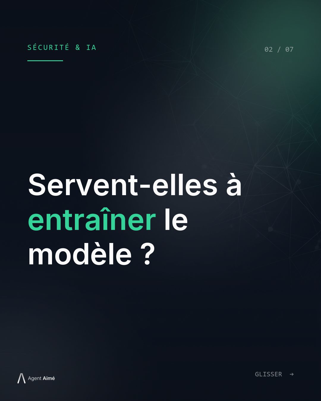 Question 2 — Mes données servent-elles à entraîner le modèle ?