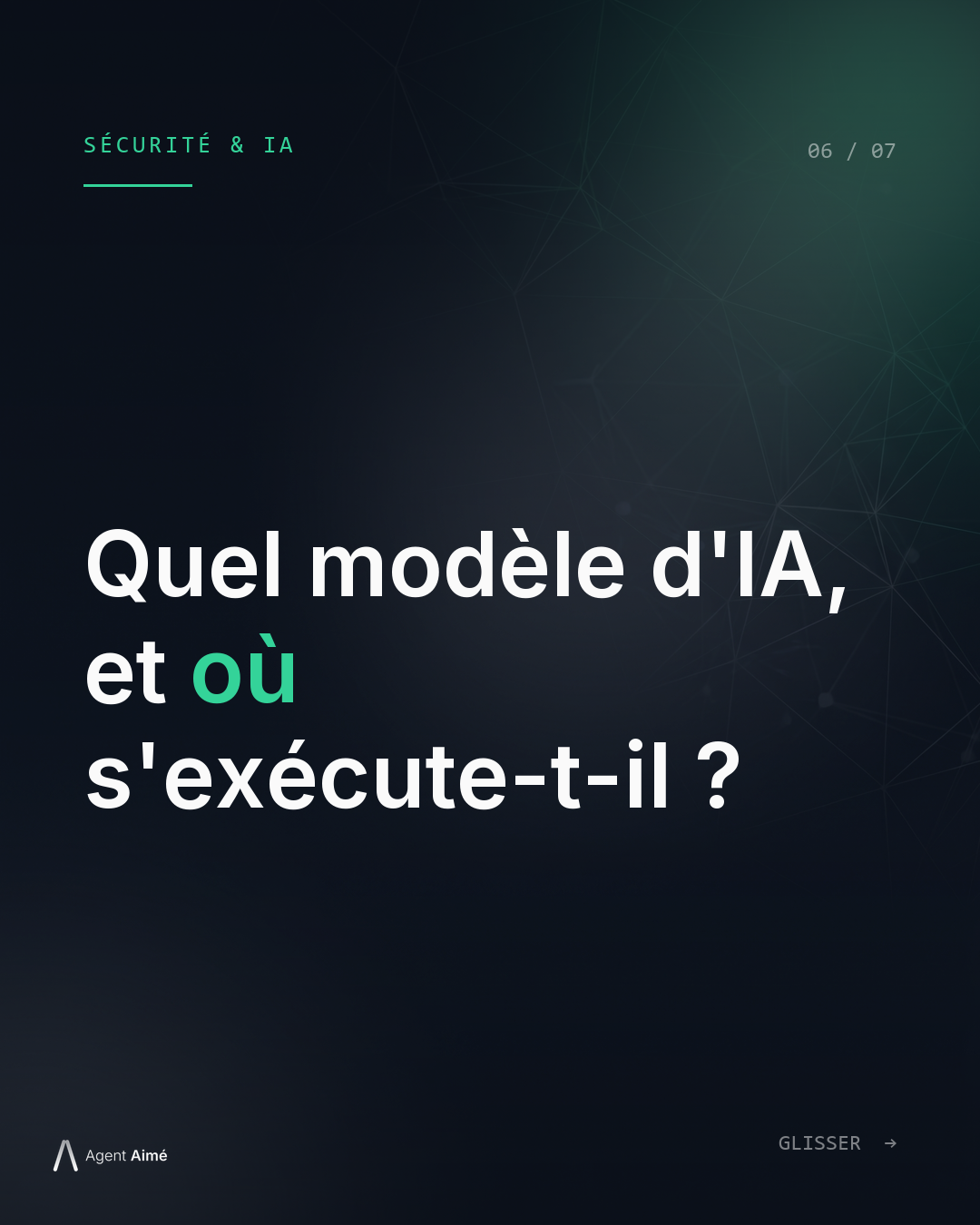 Question 6 — Quel modèle d'IA est utilisé, et où s'exécute-t-il ?