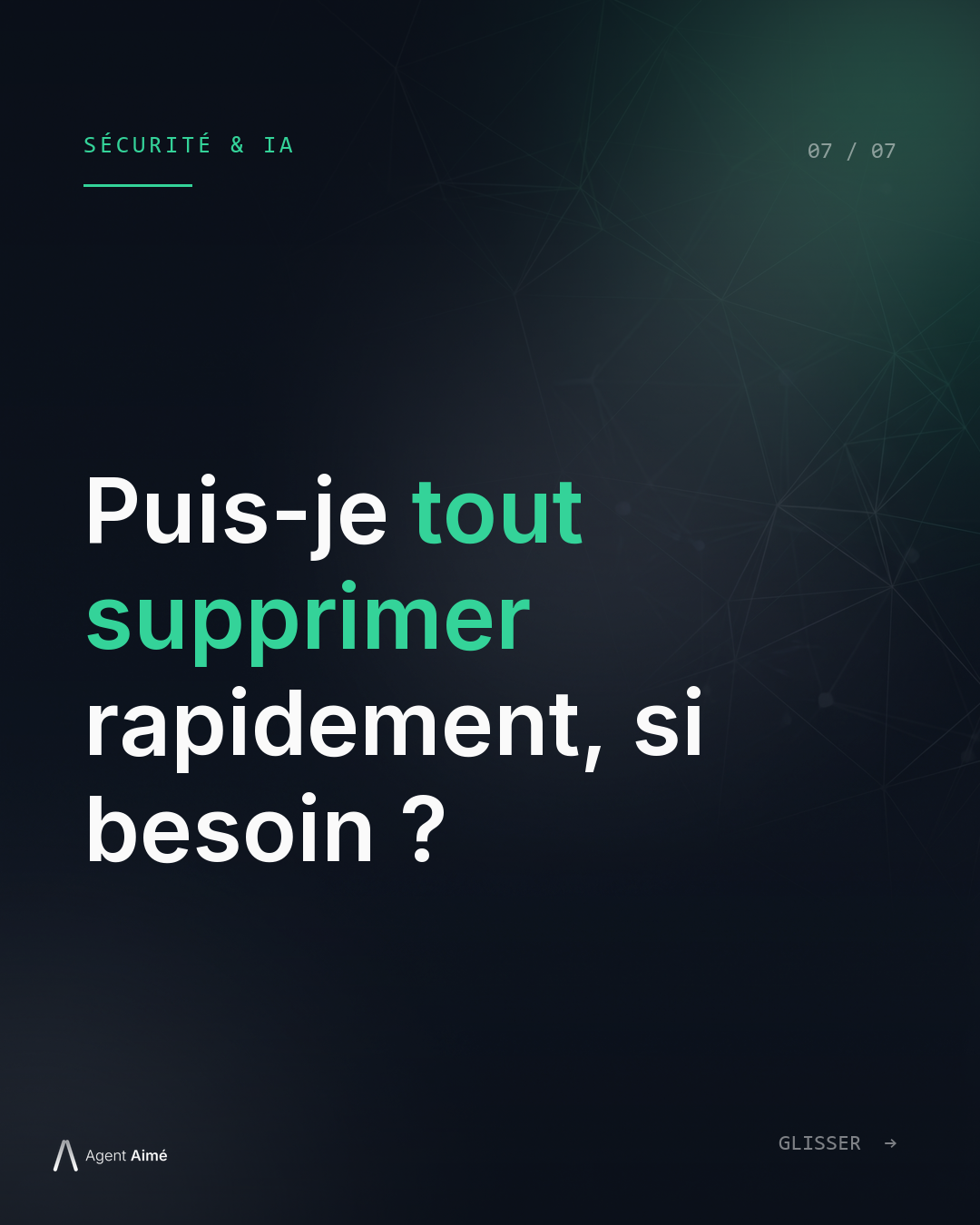 Question 7 — Que se passe-t-il si je décide de partir ?